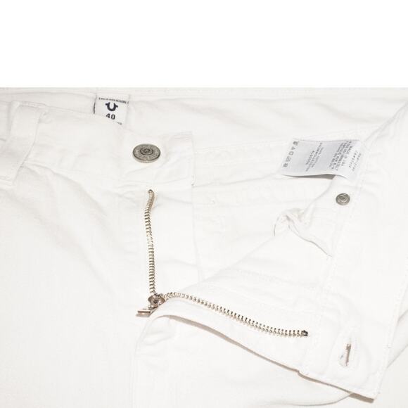 True Religion White Denim Cutoff Shorts Men’s 40 – Made in USA - Picture 6 of 6